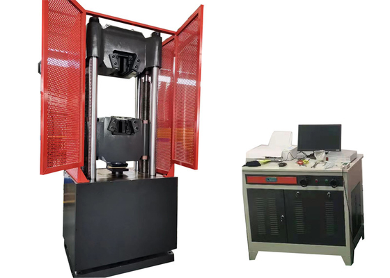 Computerscherm Servo-hydraulische testmachine Spanningscompressie Buig