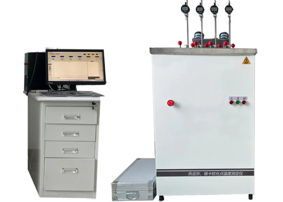 4.5KW Hdt Vicat-testmachine Bepaling van Vicat Verzachtingstemperatuur van Plastic