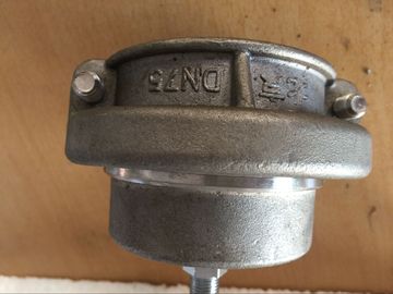 Geestelijke 75mm van het de Pijpbeëindigen van Pvc Plastic van de de Kappen Halve Ronde Pot van het de Vormnikkel de Deklaagoppervlakte