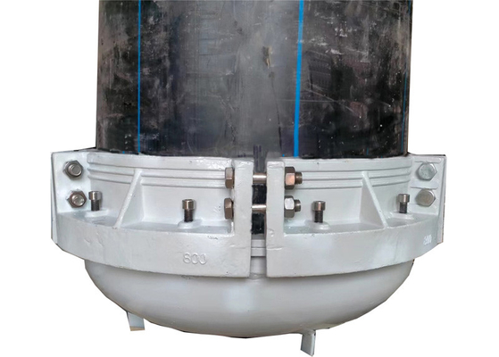 DN 800 mm Einddop hydrostatische testprop voor PVC-plasticpijp met ASTM D 1598/1599 normen