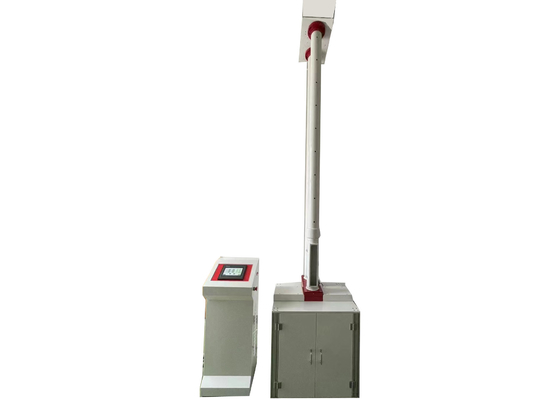 Testapparatuur voor het bepalen van de slagweerstand van thermoplastische buizen en fittings