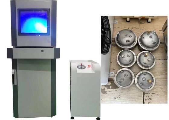 Hydrostatische druktestmachine voor het testen van de drukweerstand van kunststof buizen, tanks en hydraulische componenten