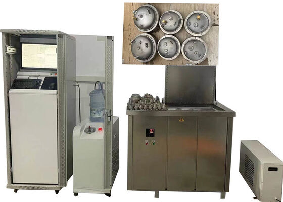 ISO 1167 hydrostatische druktestmachine voor plastic buizen, industriële tabletcontrole meerkanaalstester voor hydrostatische en burst-test