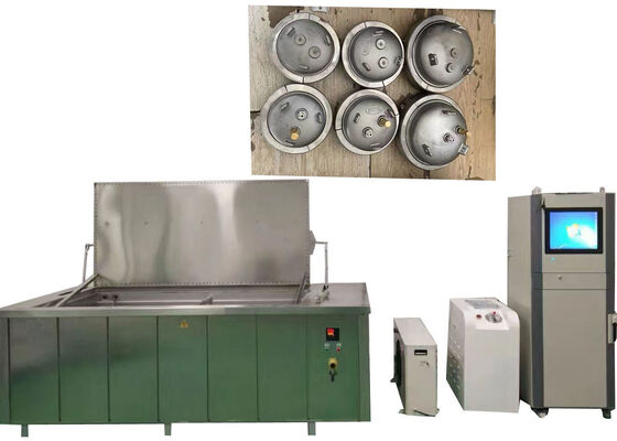ISO 1167 hydrostatische druktester voor kunststof buizen voor constante druk en barsttest, uitgerust met testeindkappen